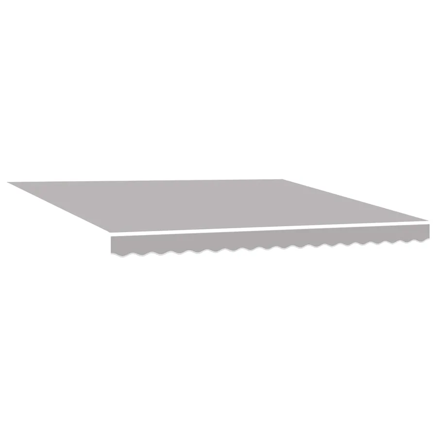 Auvent Rétractable Gris clair 4 × 3 m Toile et Aluminium - 4