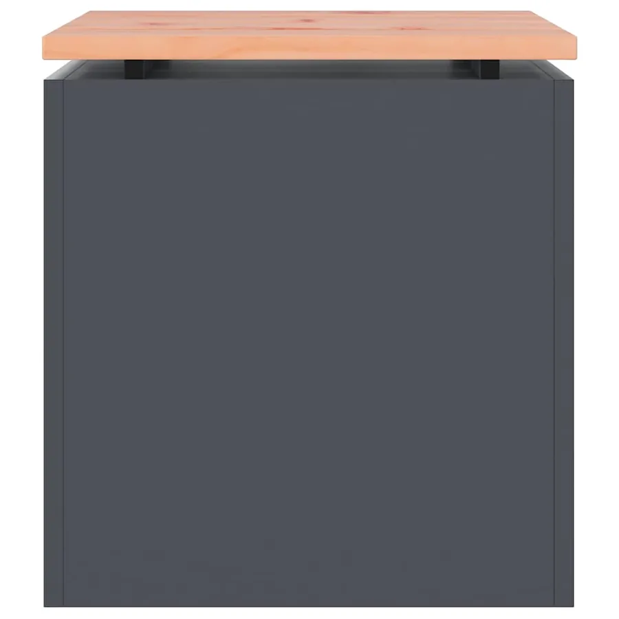 Banc de jardin Anthracite 40 x 40 x 43 cm Acier - 4