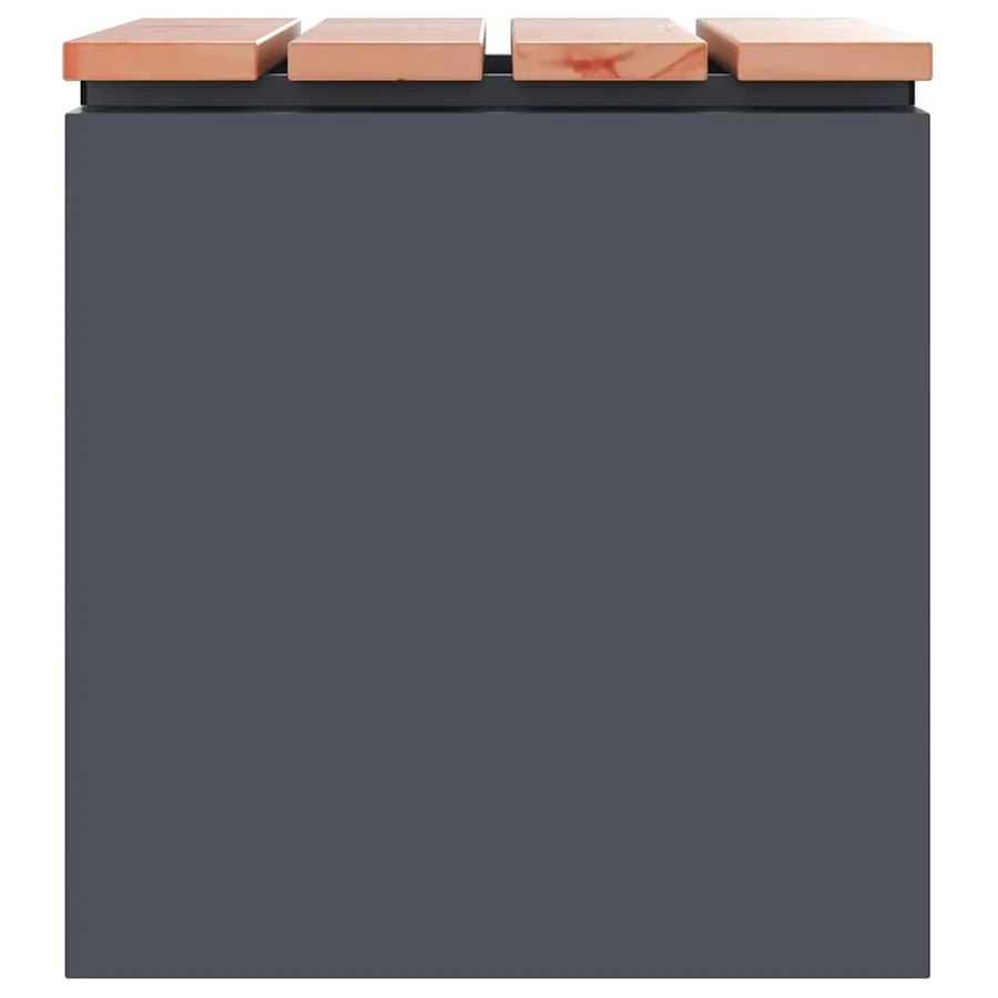 Banc de jardin Anthracite 40 x 40 x 43 cm Acier - 5