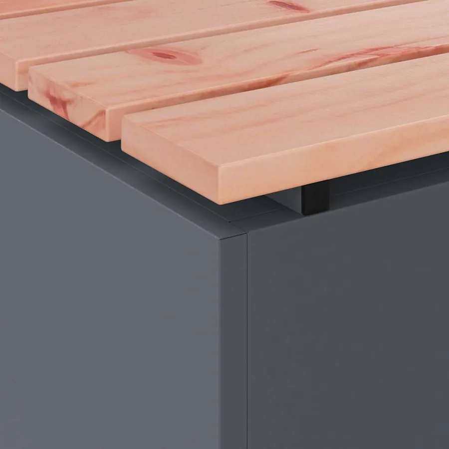 Banc de jardin Anthracite 40 x 40 x 43 cm Acier - 7