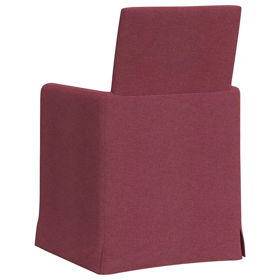 Chaises de salle à manger 2 pcs Bordeaux 57 x 67 x 95 cm tissu - 6