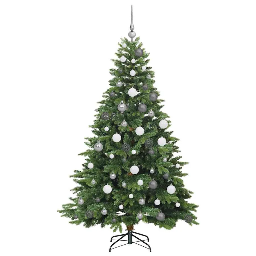 Sapin de Noël artificiel avec 300 LED Vert 180 cm PE et PVC - 4
