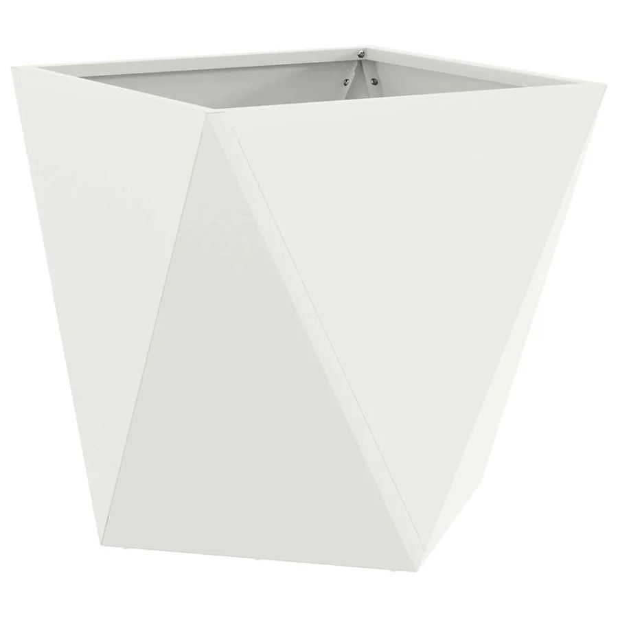 Jardinière 2 pc Blanc 50 x 50 x 50 cm Acier - 5