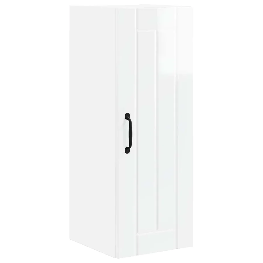 Meuble mural LUCCA Blanc brillant 30 x 31 x 80 cm - 2