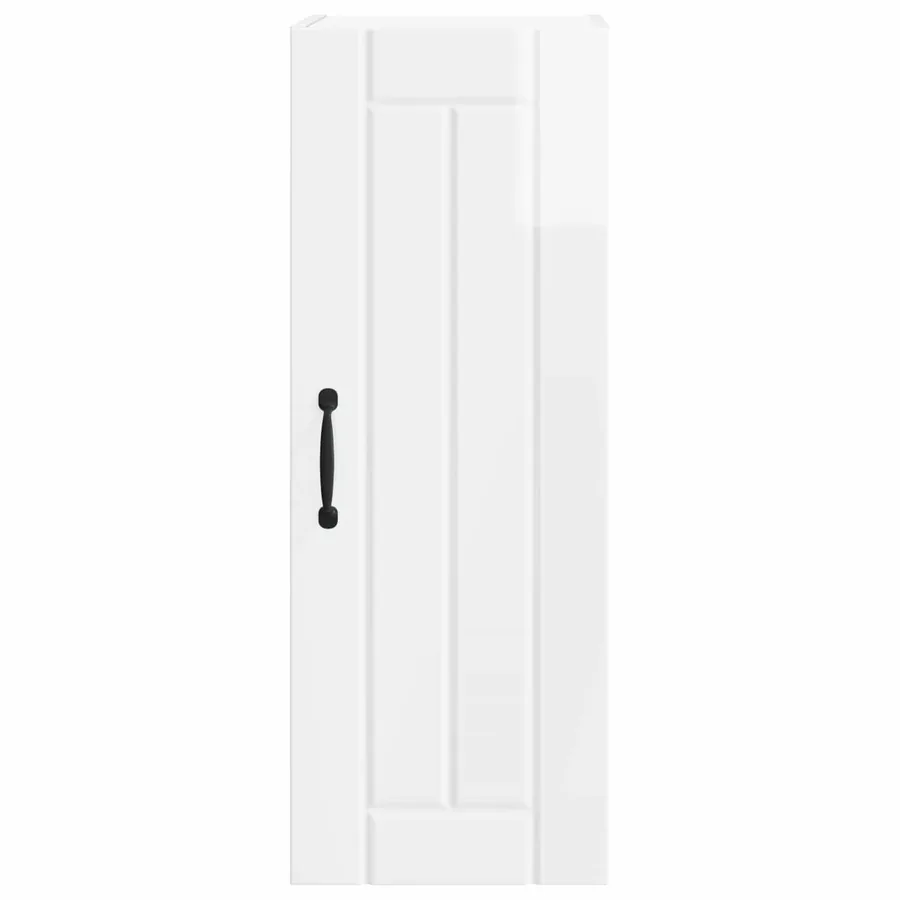 Meuble mural LUCCA Blanc brillant 30 x 31 x 80 cm - 6