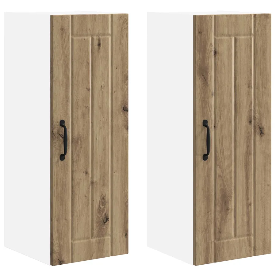 Meuble mural LUCCA 2 pcs Chêne artisanal Bois d'ingénierie - 2