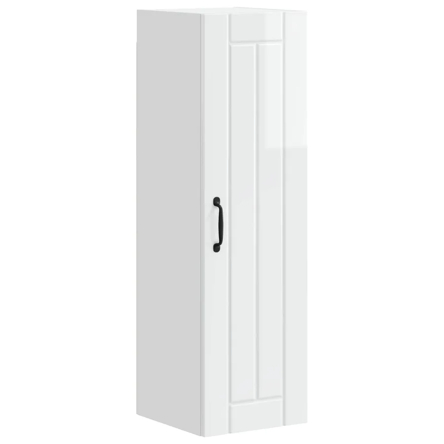 Meuble mural LUCCA Blanc brillant 30 x 31 x 100 cm - 2