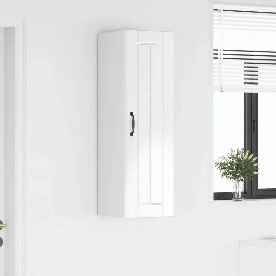 Meuble mural LUCCA Blanc brillant 30 x 31 x 100 cm - 4