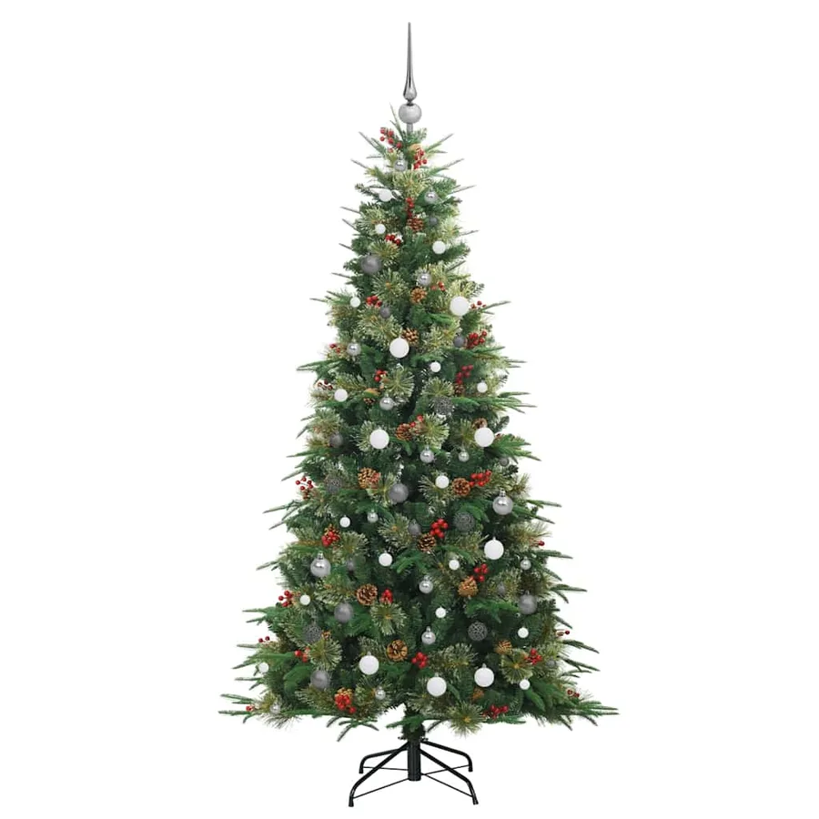 Sapin de Noël Artificiel à Branches Articulées Vert 210 cm - 5
