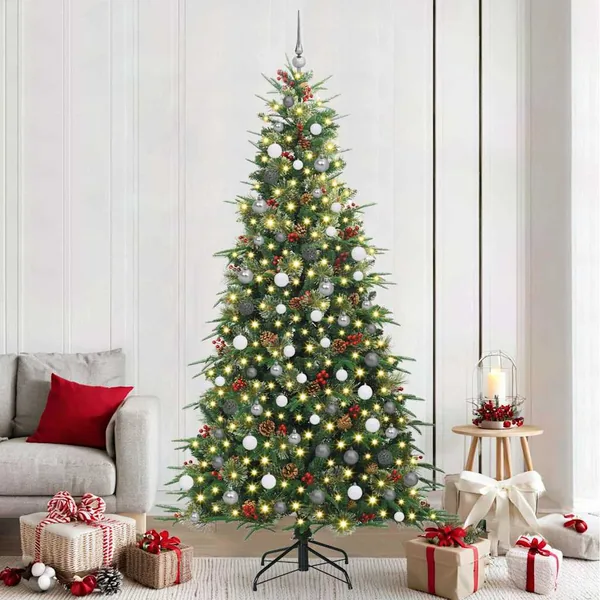 Sapin de Noël Artificiel à Branches Articulées Vert 240 cm