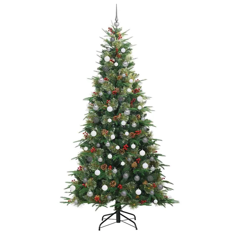 Sapin de Noël Artificiel à Branches Articulées Vert 240 cm - 5