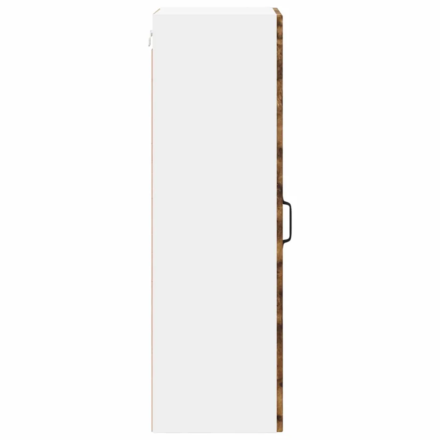 Cabinet en verre mural LUCCA Chêne fumé 40 x 31 x 100 cm - 7