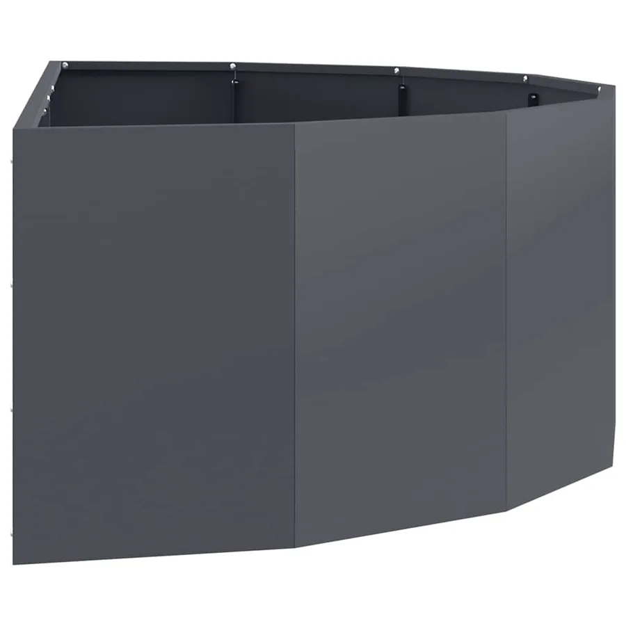 Jardinière Anthracite 120 x 60 x 35 cm Acier - 6