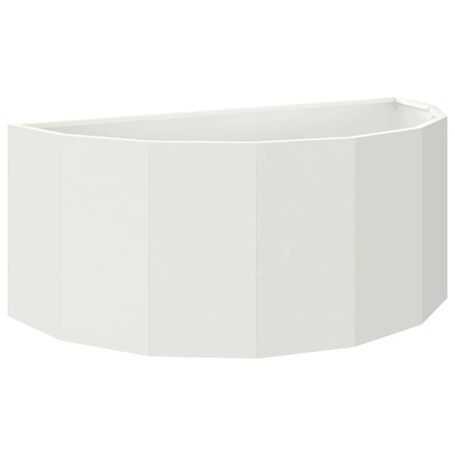 Jardinière Blanc 90 x 45 x 35 cm Acier - 2