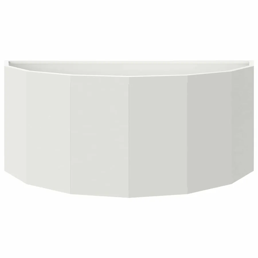 Jardinière Blanc 90 x 45 x 35 cm Acier - 5