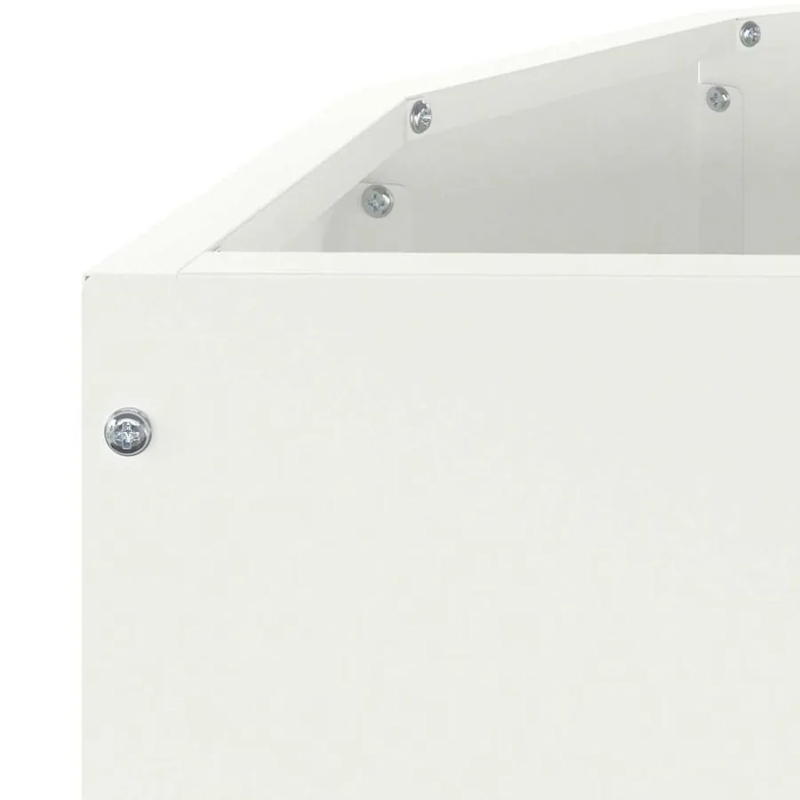 Jardinière Blanc 90 x 45 x 35 cm Acier - 9