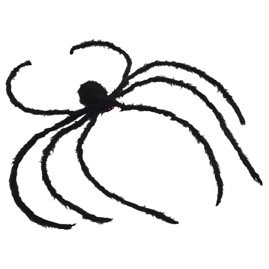 Décoration Araignée Halloween 3 pcs Noir 200 cm - 5