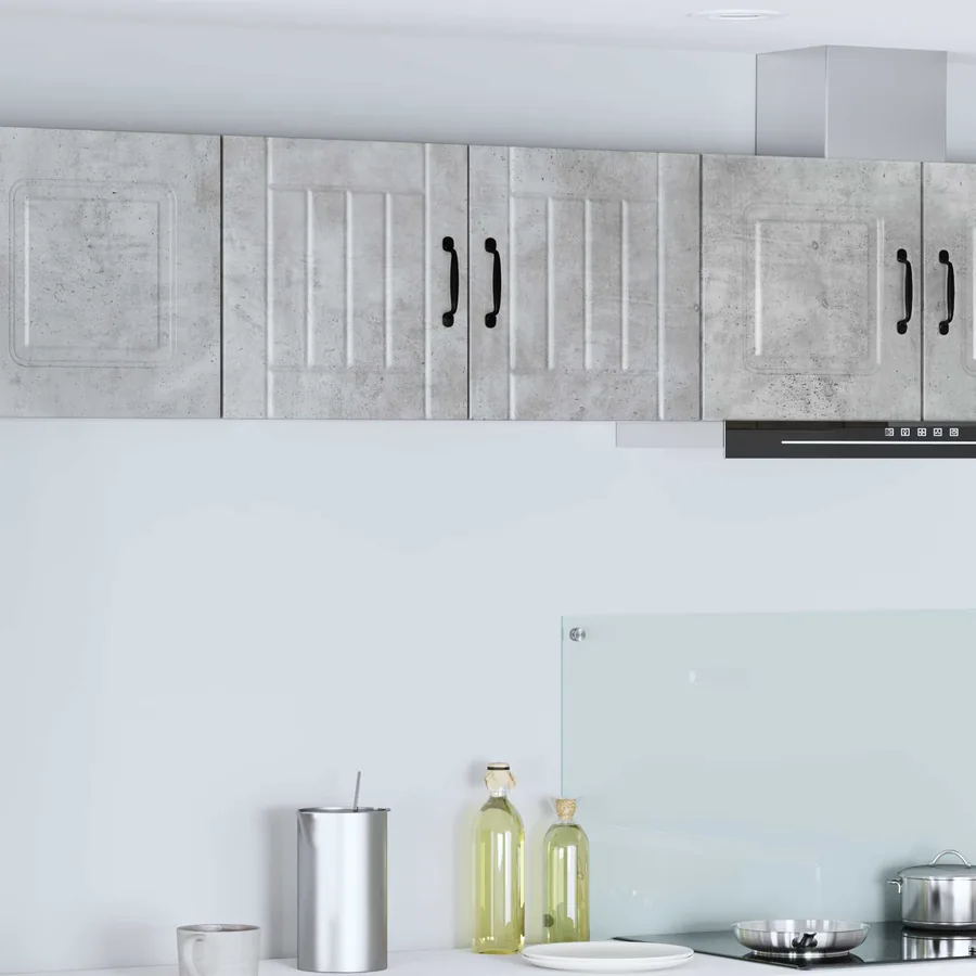Meuble mural LUCCA 2 pcs Gris béton 40 x 31 x 40 cm