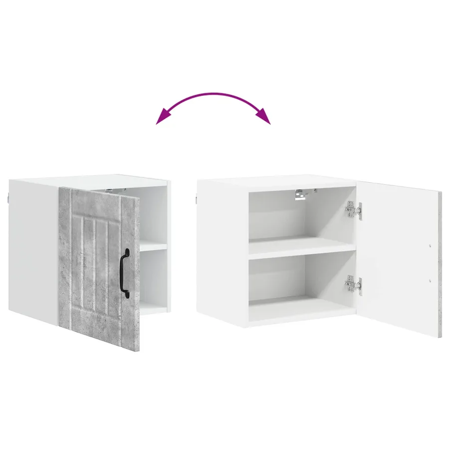 Meuble mural LUCCA 2 pcs Gris béton 40 x 31 x 40 cm - 12