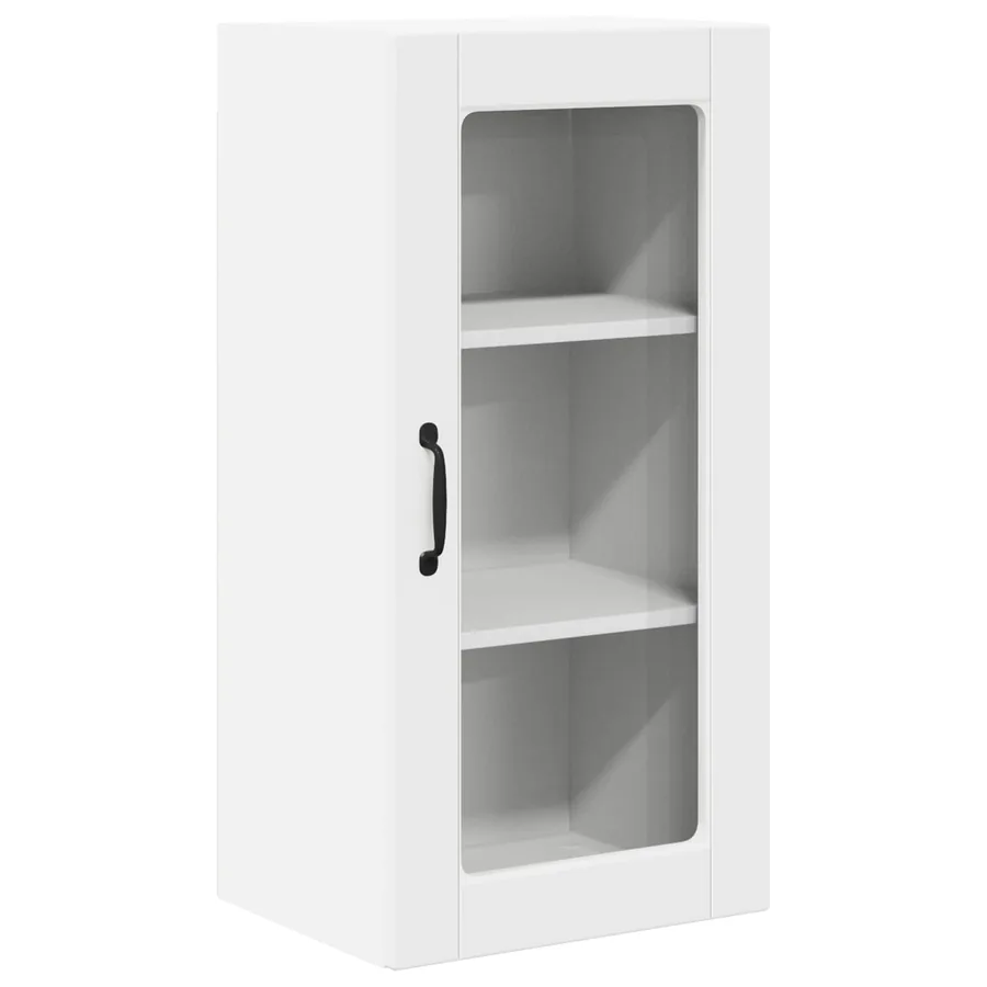 Cabinet en verre mural LUCCA 2 pcs Blanc 40 x 31 x 80 cm - 5