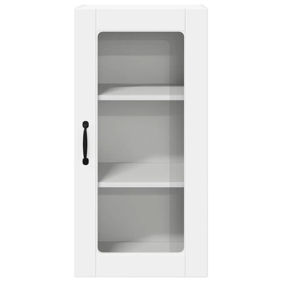 Cabinet en verre mural LUCCA 2 pcs Blanc 40 x 31 x 80 cm - 7