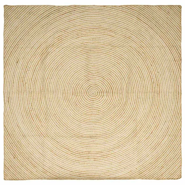 Tapis de surface Blanc 300 x 300 cm Jute