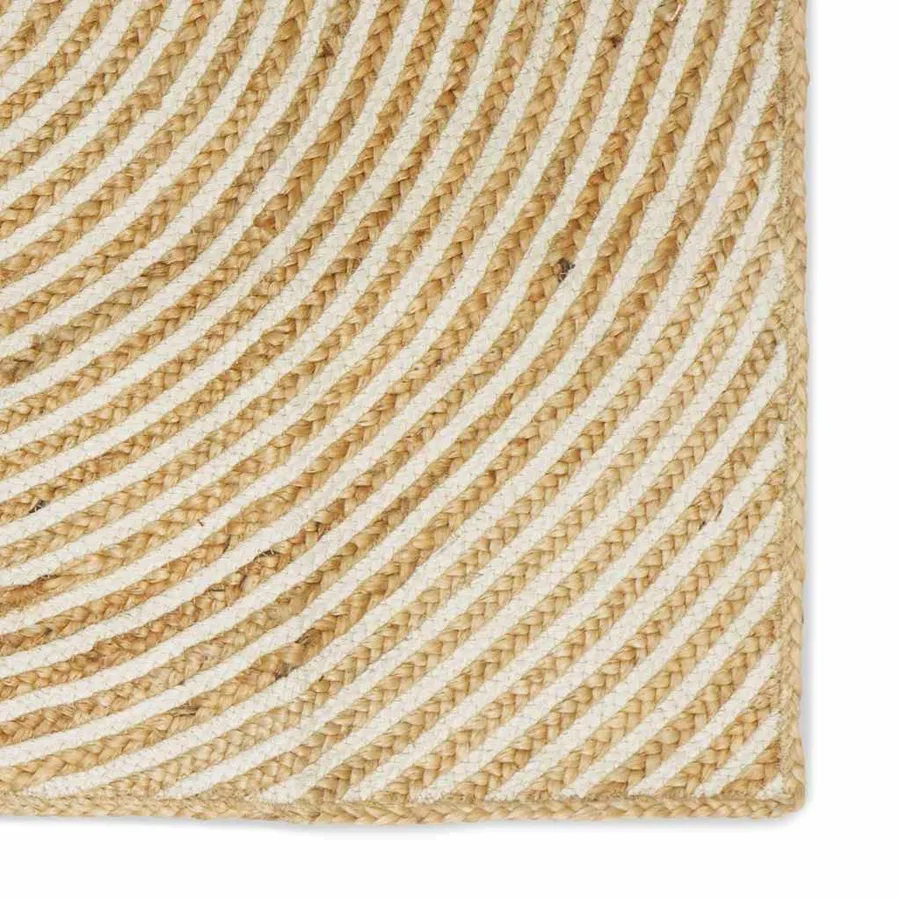 Tapis de surface Blanc 300 x 300 cm Jute - 6