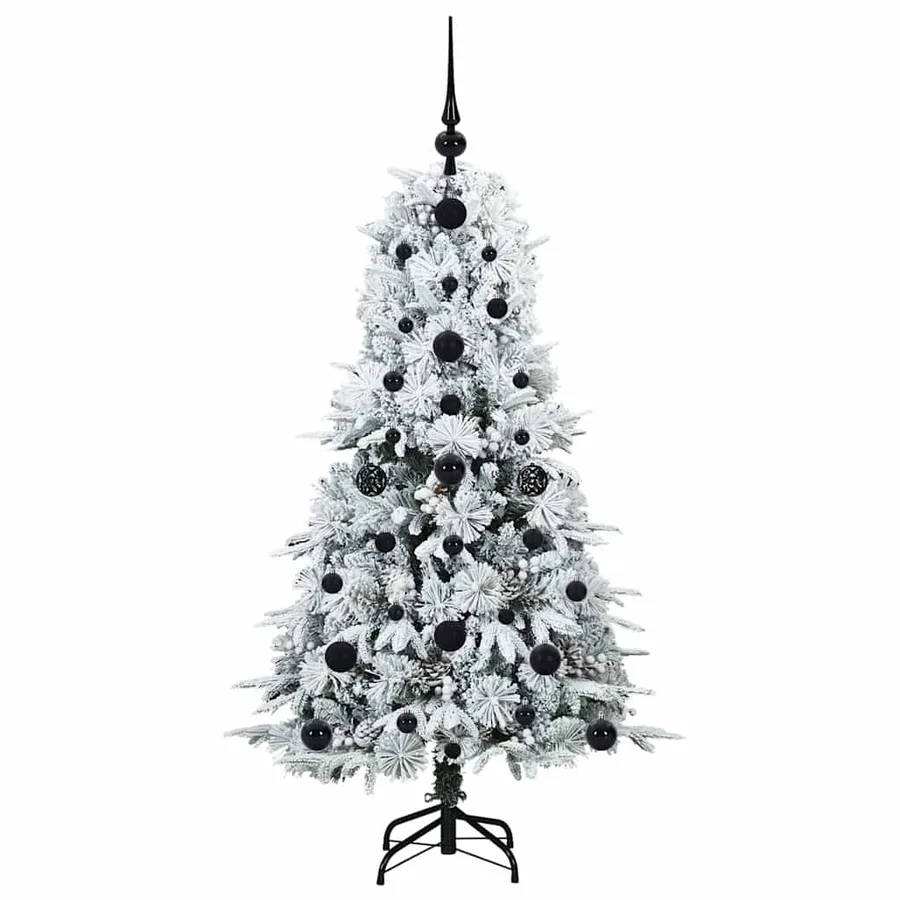 Sapin de Noël Artificiel à Branches Articulées Blanc 120 cm - 4
