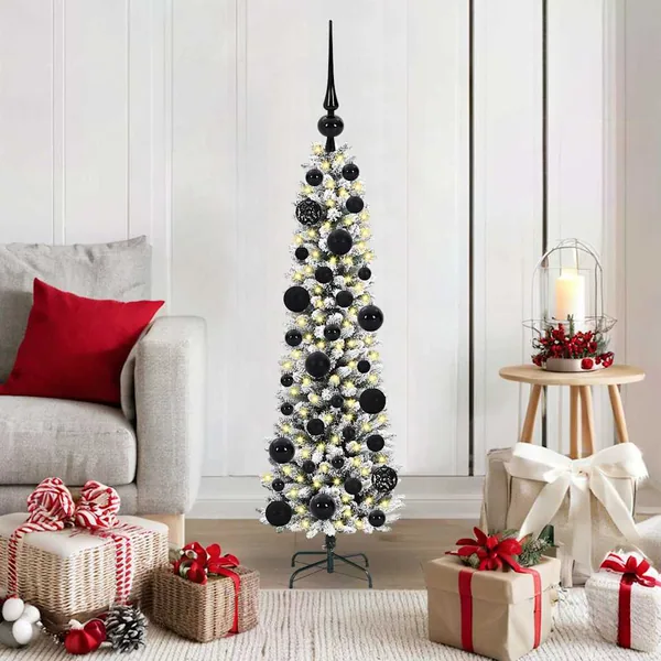 Sapin de Noël artificiel Blanc 120 cm PVC, métal et plastique