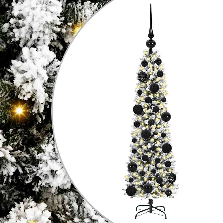 Sapin de Noël artificiel Blanc 120 cm PVC, métal et plastique - 2