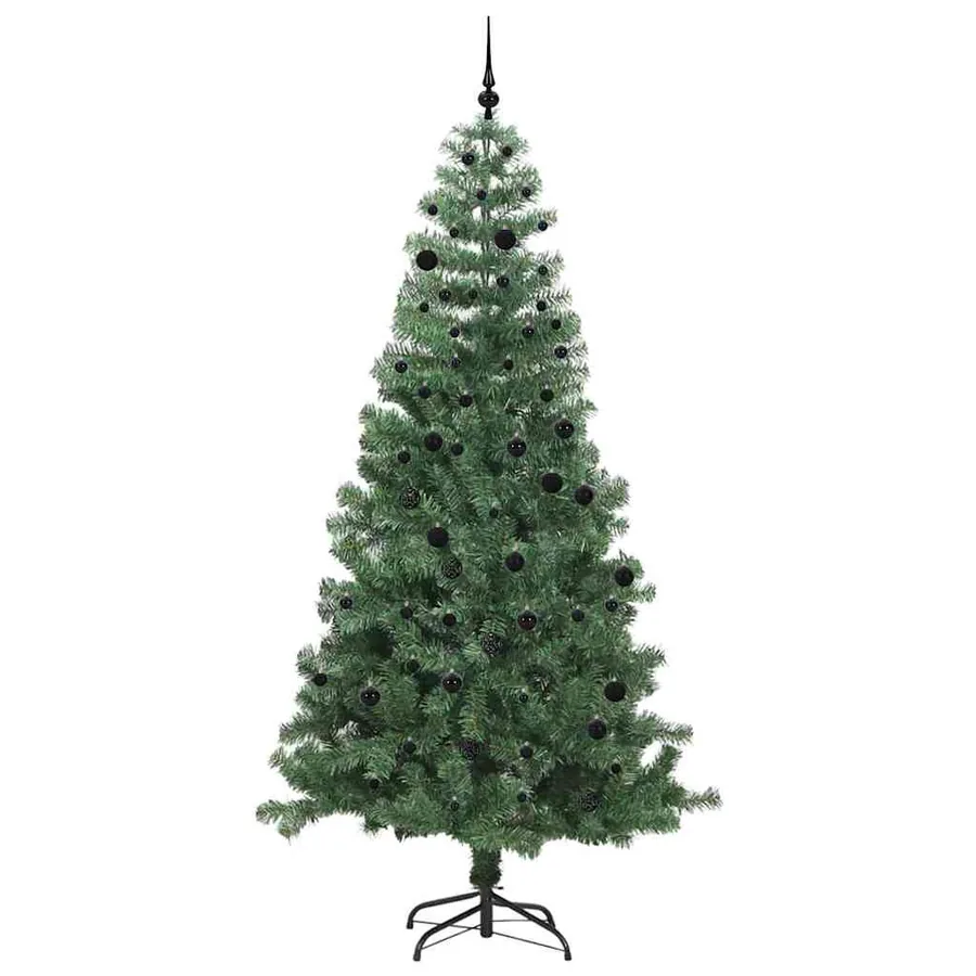 Sapin de Noël avec 300 LED avec support Vert 240 cm PVC - 3