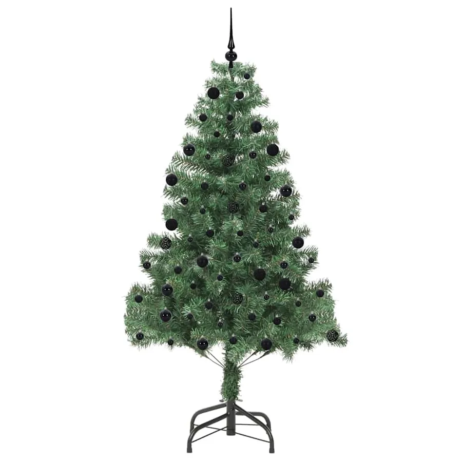 Sapin de Noël avec 300 LED avec support Vert 210 cm PVC - 4