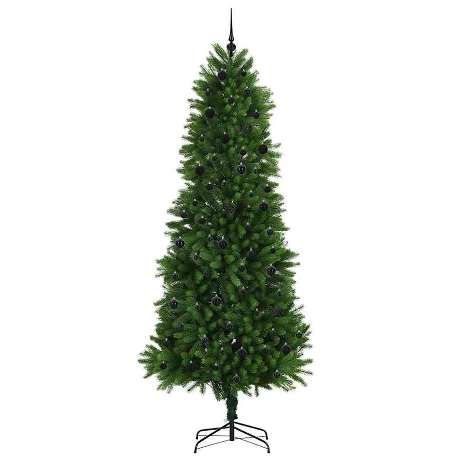 Sapin de Noël avec 300 LED avec support Vert 240 cm PE - 4