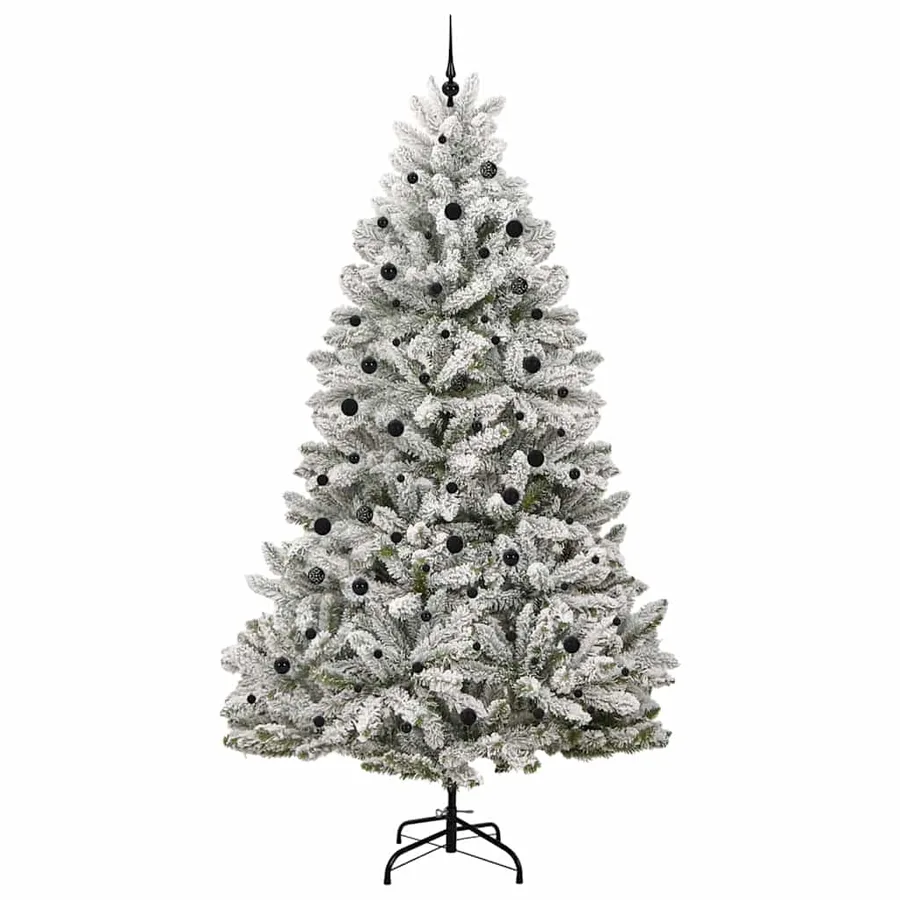 Sapin de Noël artificiel Vert et blanc 300 cm PVC et métal - 4