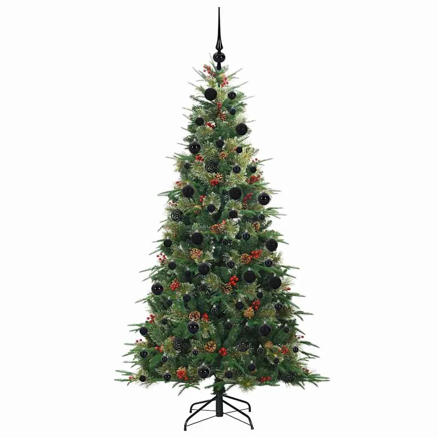 Sapin de Noël Artificiel à Branches Articulées Vert 210 cm - 4