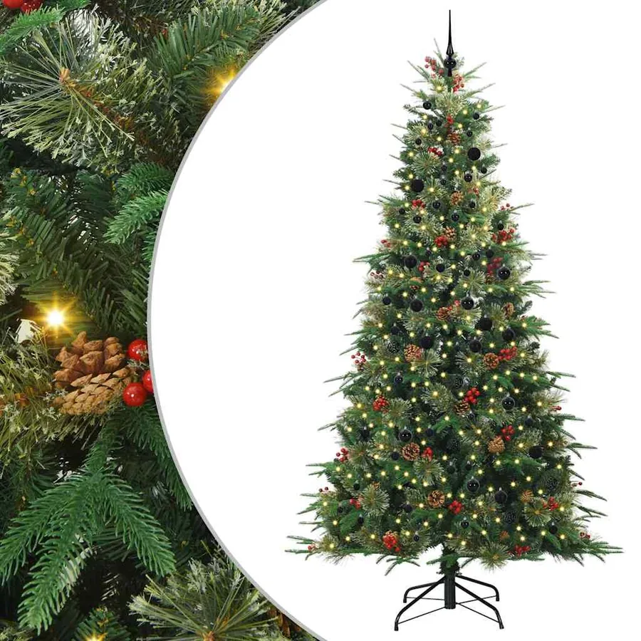 Sapin de Noël Artificiel à Branches Articulées Vert 240 cm - 2