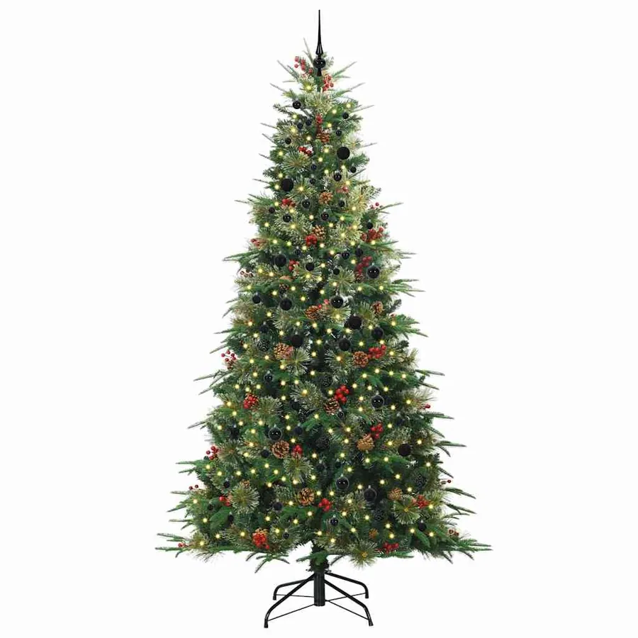 Sapin de Noël Artificiel à Branches Articulées Vert 240 cm - 3