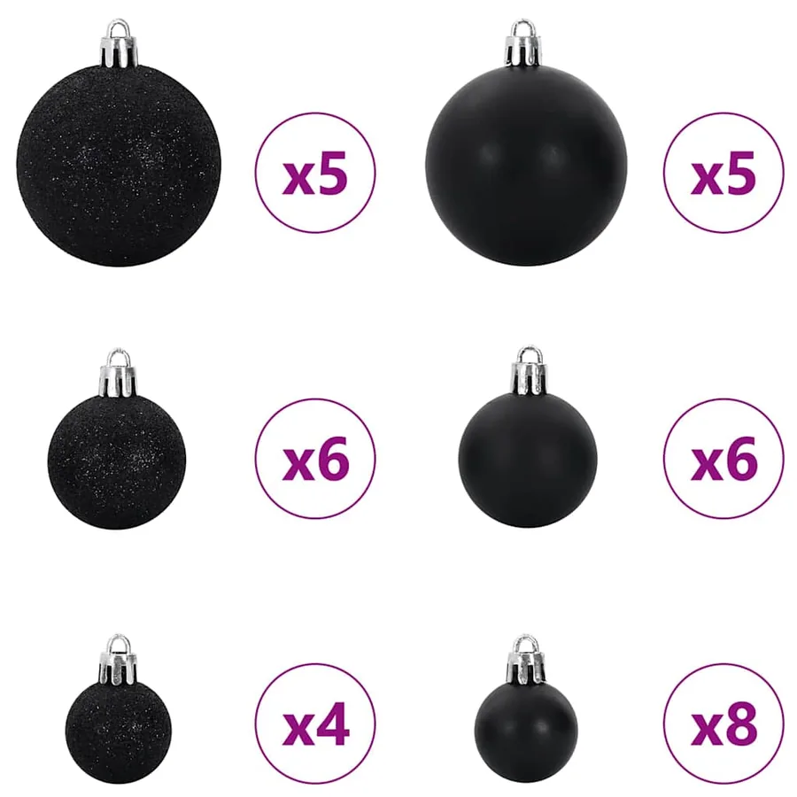 Sapin de Noël avec 150 LED avec support Argent 150 cm PET - 7