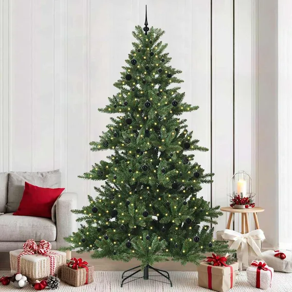 Sapin de Noël Artificiel à Branches Articulées Vert 240 cm