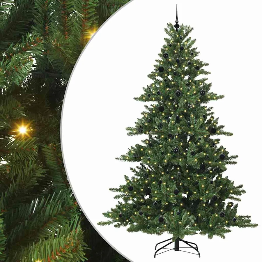 Sapin de Noël Artificiel à Branches Articulées Vert 240 cm - 2