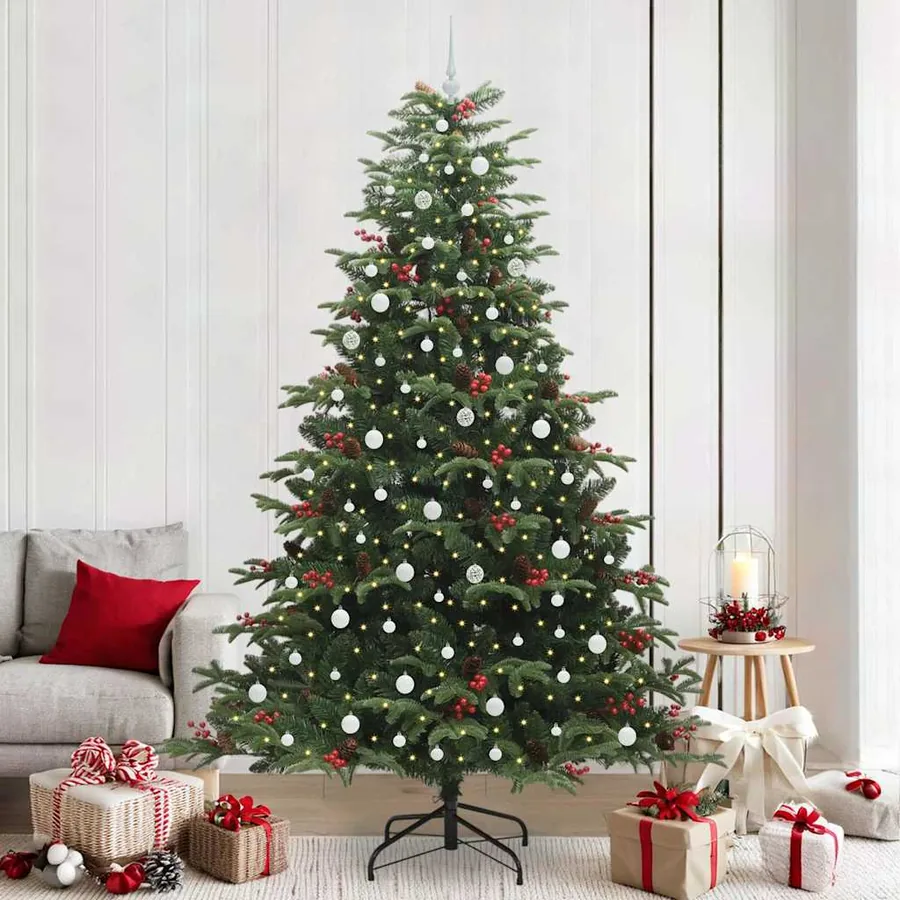 Sapin de Noël artificiel Vert 240 cm PVC, métal et plastique