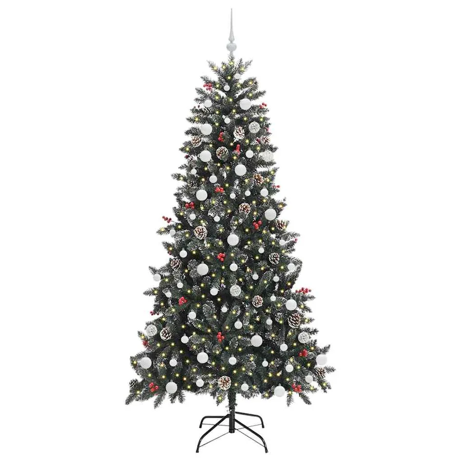 Sapin de Noël artificiel Vert 210 cm PVC, plastique et acier - 3