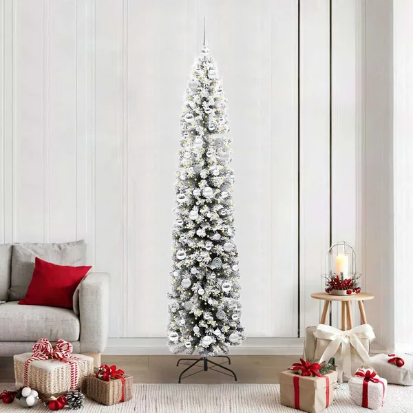 Sapin de Noël artificiel Vert 210 cm PVC et acier et plastique