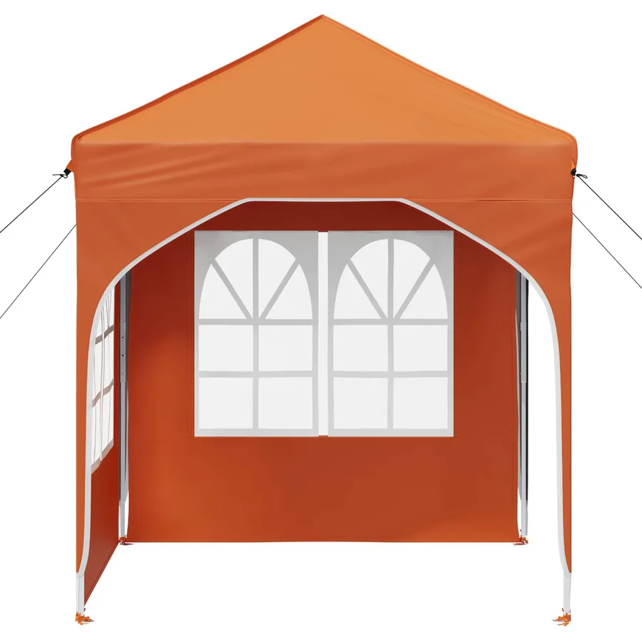 Tente de fête pop-up 192 x 192 x 245 cm Orange - 6