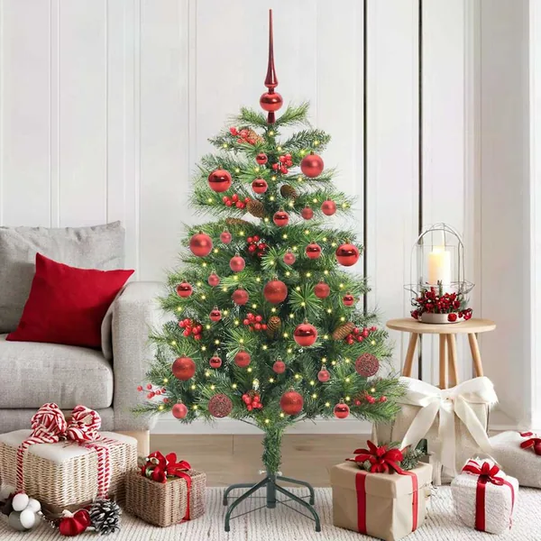 Sapin de Noël artificiel Vert 150 cm PVC et métal