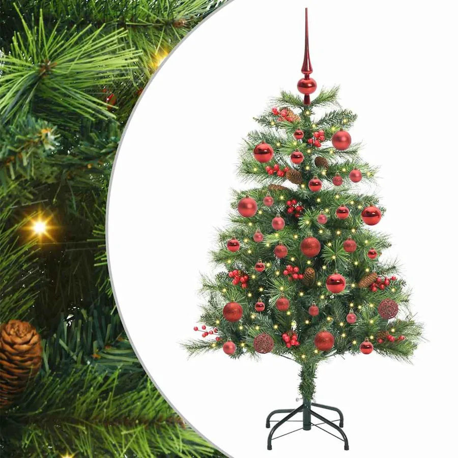Sapin de Noël artificiel Vert 150 cm PVC et métal - 2