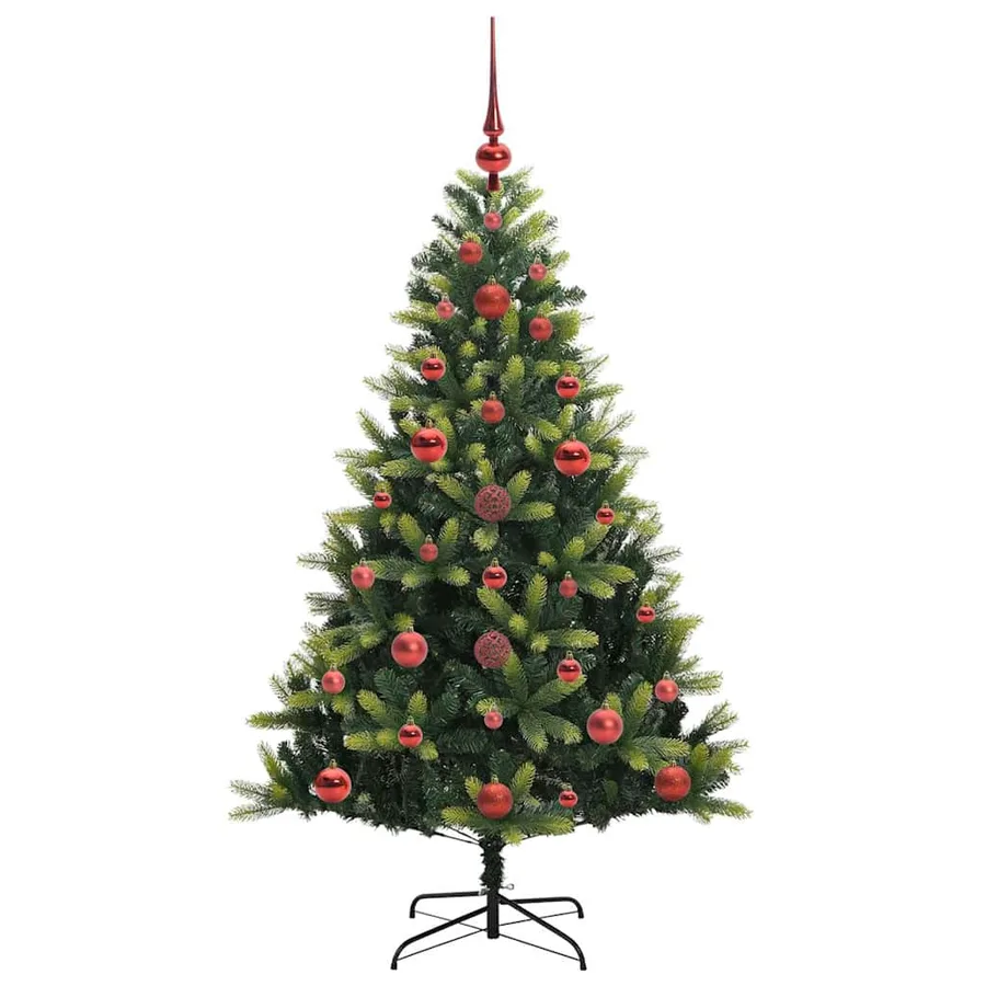 Arbre de Noël artificiel à charnières 150 LED Vert 120 cm - 4