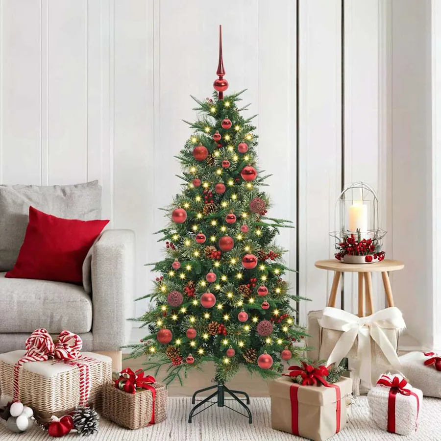Sapin de Noël Artificiel à Branches Articulées Vert 150 cm