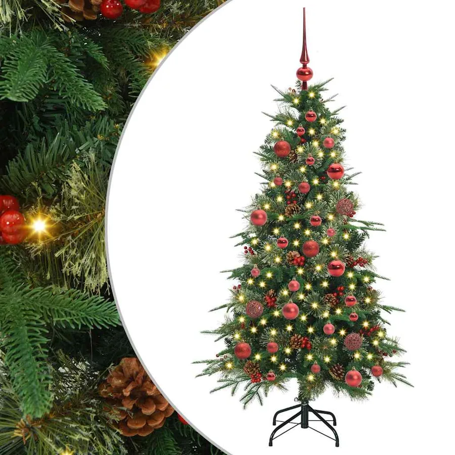 Sapin de Noël Artificiel à Branches Articulées Vert 150 cm - 2