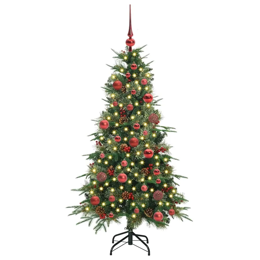 Sapin de Noël Artificiel à Branches Articulées Vert 150 cm - 3